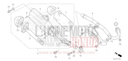 EXHAUST MUFFLER CRF150RBN de 2022